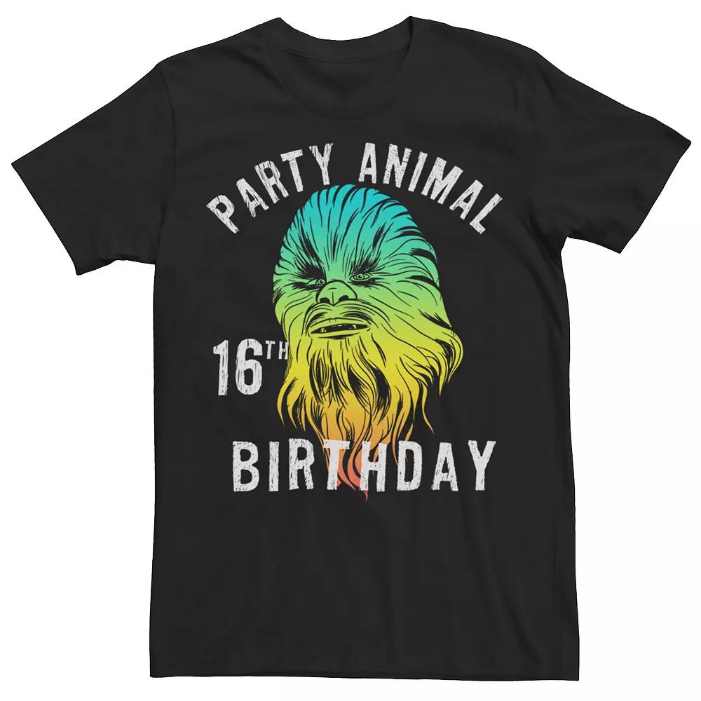 Men's Star Wars Chewbacca "Party Animal" 16th Birthday Graphic Tee,  Product Image