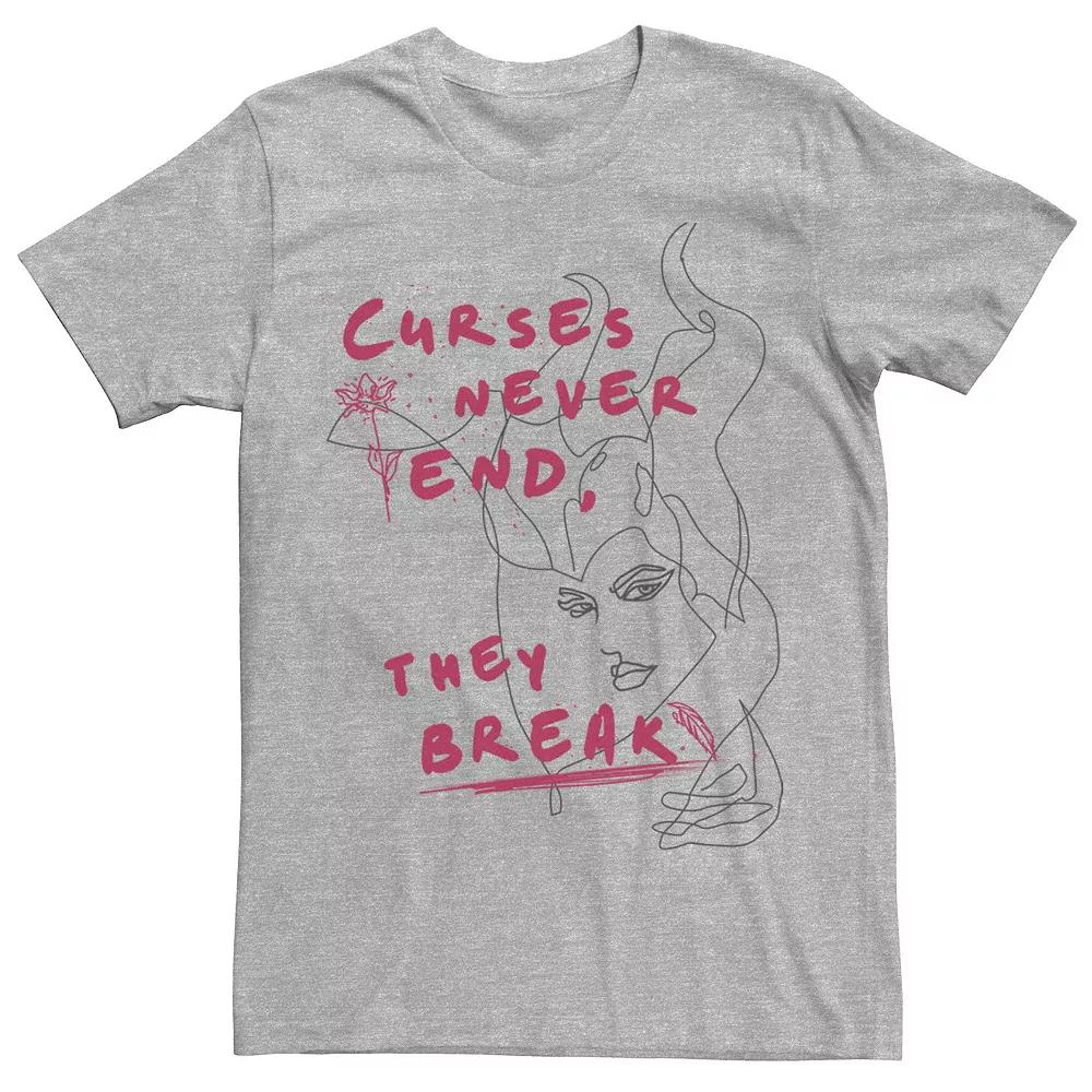 Disney's Maleficent Curses Never End Outline Men's Tee,  Product Image