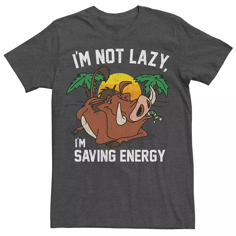 Men's Disney's The Lion King Pumba I'm Not Lazy Tee,  Product Image