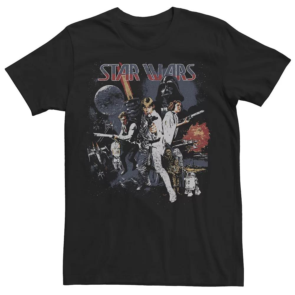 Men's Star Wars Vintage Kanji Movie Poster Tee,  Product Image