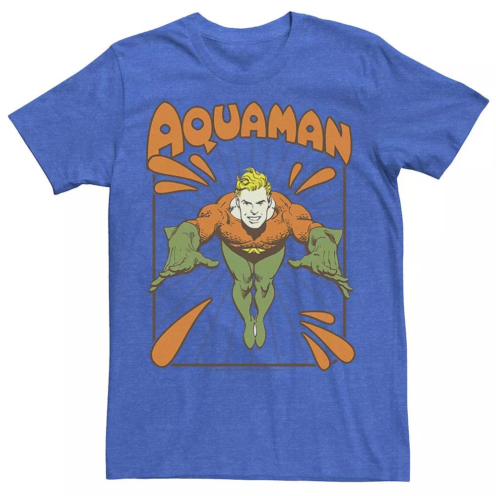 Men's DC Comics Aquaman Simple Text Logo Portrait Tee,  Product Image