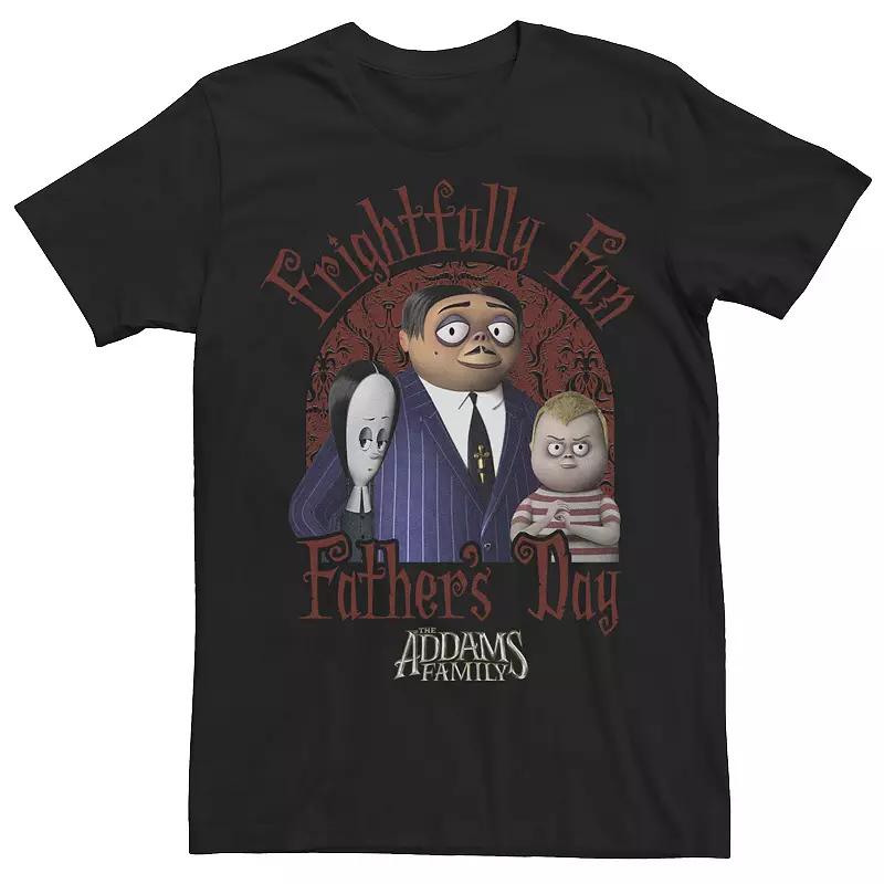 Men's Addams Family Frightfully Fun Father's Day Portrait Tee, Size: XXL, Black Product Image
