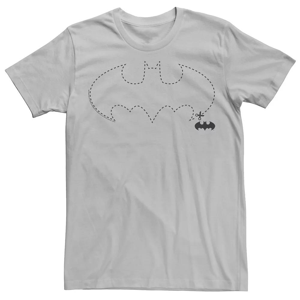 Men's DC Fandome Batman Starry Batman Logo Fill Tee, Size: XS, Silver Product Image