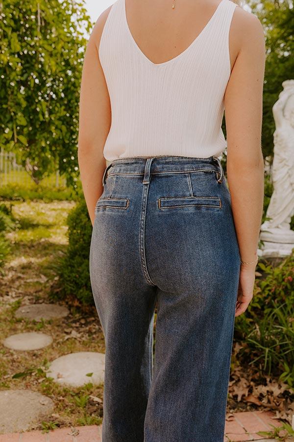 RISEN Monica High Waist Wide Leg Ankle Jean Product Image