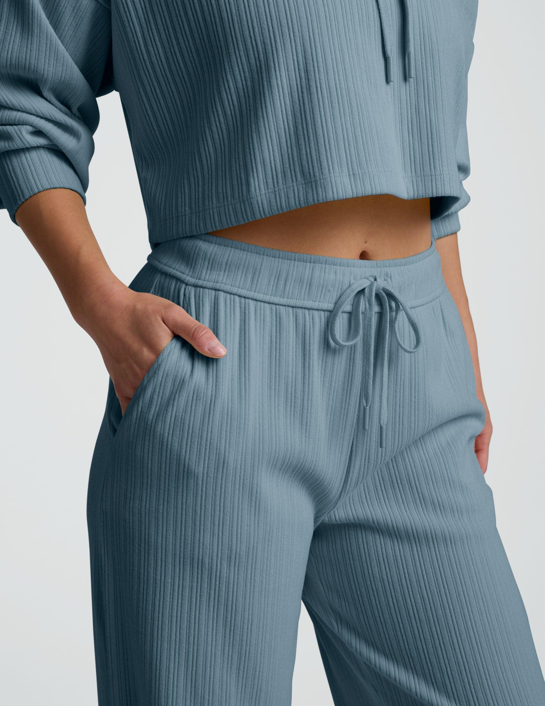 Breathe Easy Ribbed Wide Leg Pant Product Image