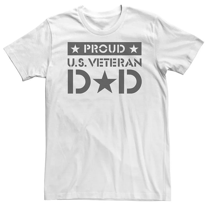 Big & Tall Father's Day "Proud U.S. Veteran" Dad Star Tee, Men's,  Product Image