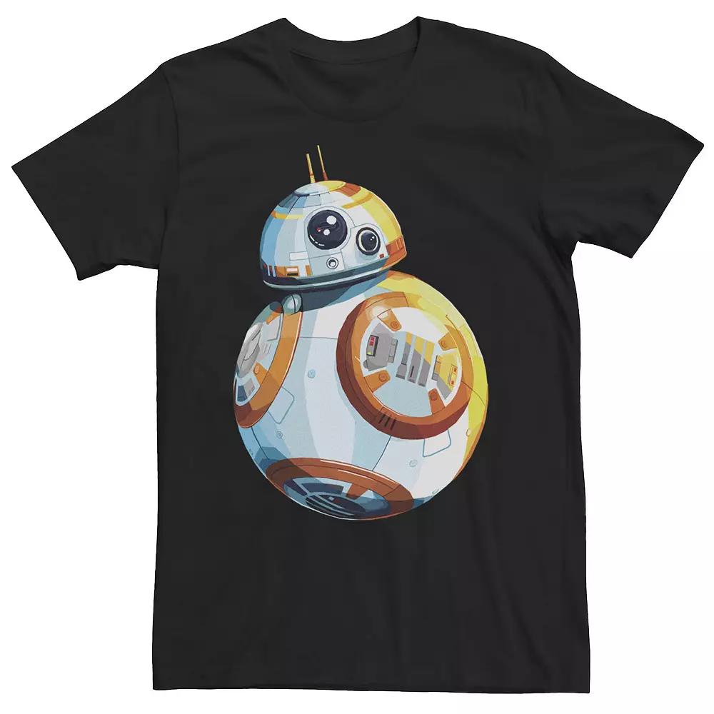 Big & Tall Star Wars BB-8 Vibrant Portrait Black Background Tee, Men's,  Product Image