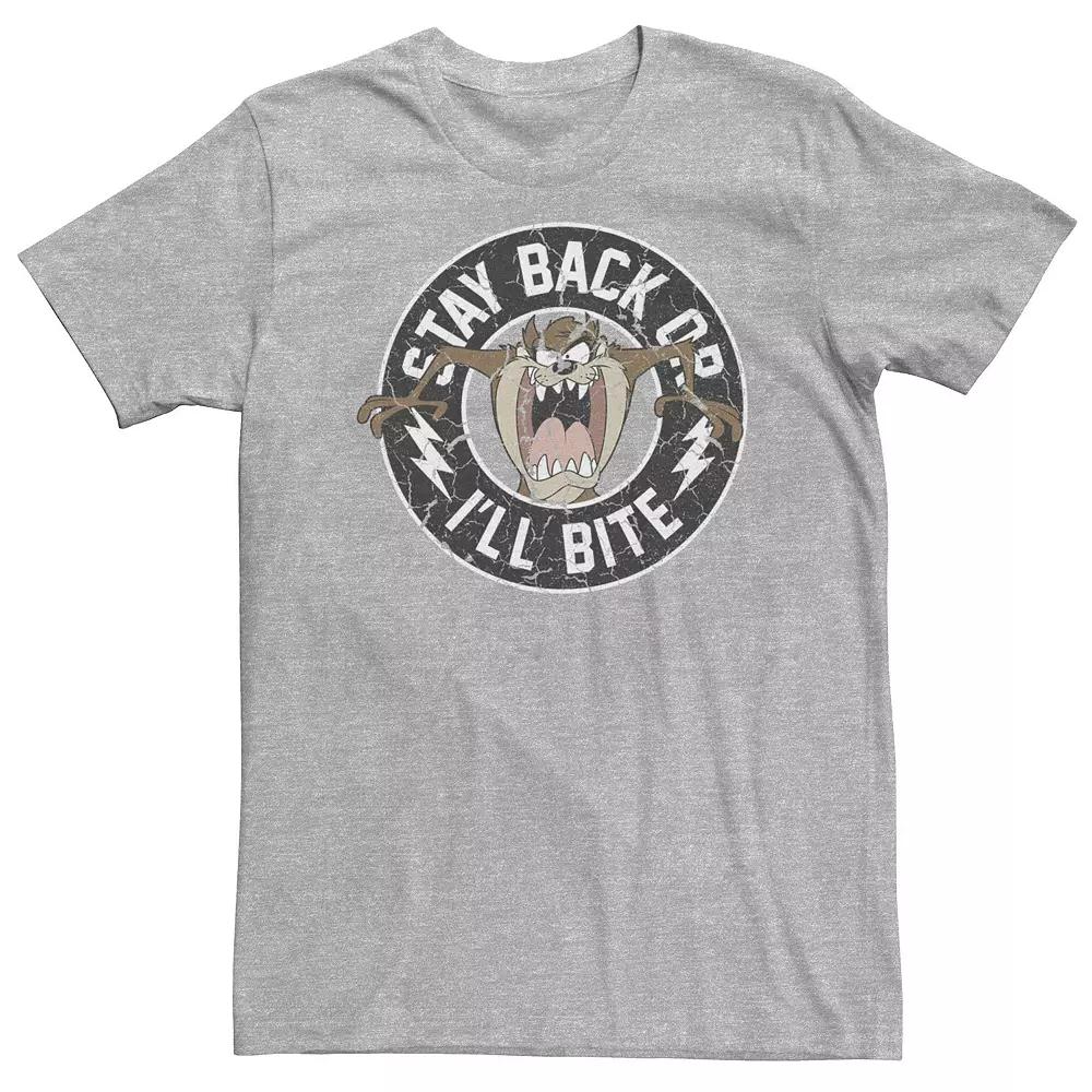 Big & Tall Looney Tunes Taz Stay Back Or I'll Bite Tee, Men's,  Product Image
