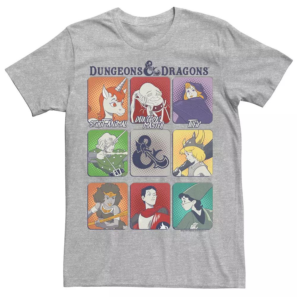 Men's Dungeons And Dragons Character Box Up Tee, Size: Small, Athletic Grey Product Image