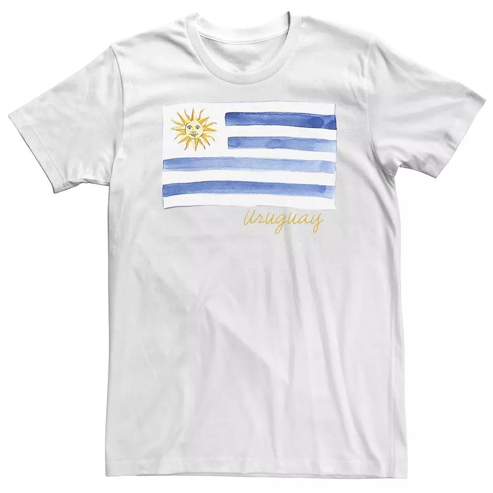 Big & Tall HHM Uruguay Flag Watercolor Tee, Men's,  Product Image