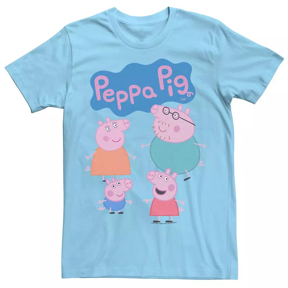 Men's Peppa Pig Family Logo Tee,  Product Image