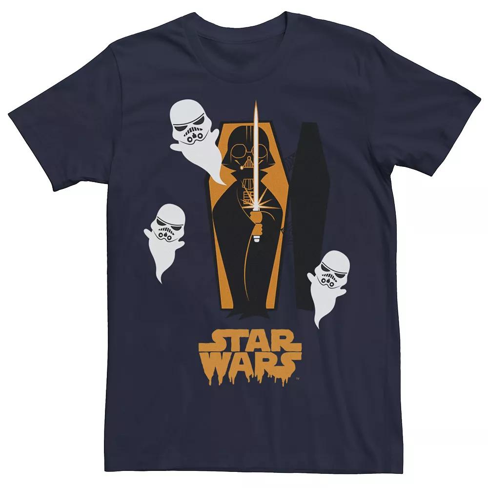 Men's Star Wars Darth Vader Coffin And Trooper Ghosts Tee,  Product Image
