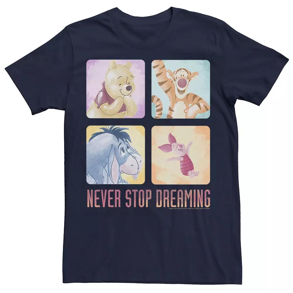 Disney's Winnie The Pooh Friends Never Stop Dreaming Men's Tee,  Product Image