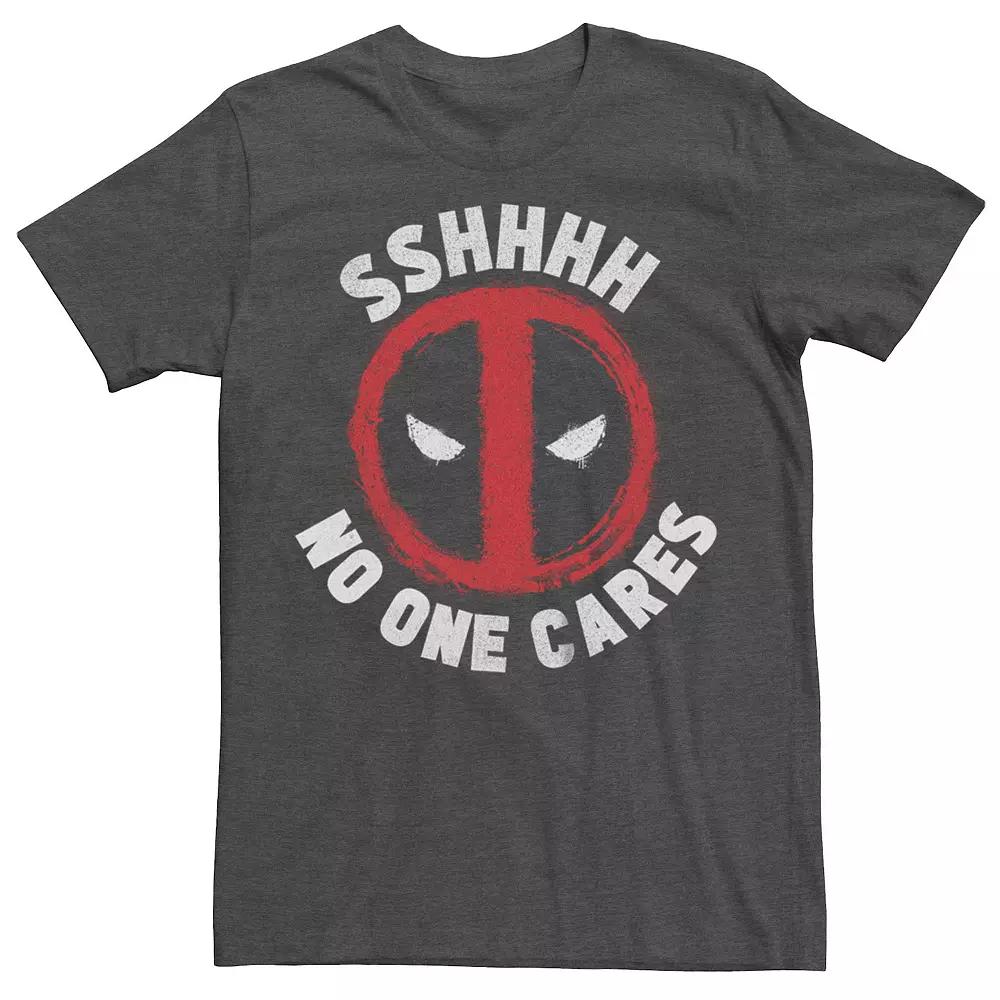 Men's Marvel Deadpool No One Cares Logo Graphic Tee,  Product Image