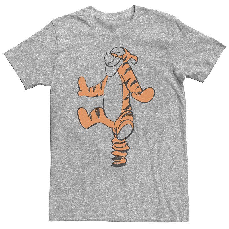 Big & Tall Disney Winnie The Pooh Tigger Art Sketch Tee, Men's,  Product Image