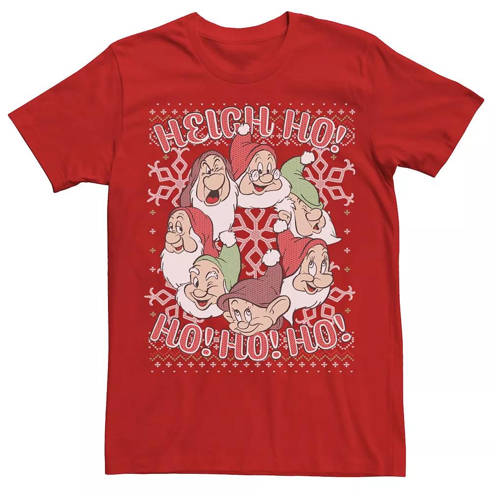 Disney's Snow White Seven Dwarf Men's Ugly Christmas Sweater Tee,  Product Image