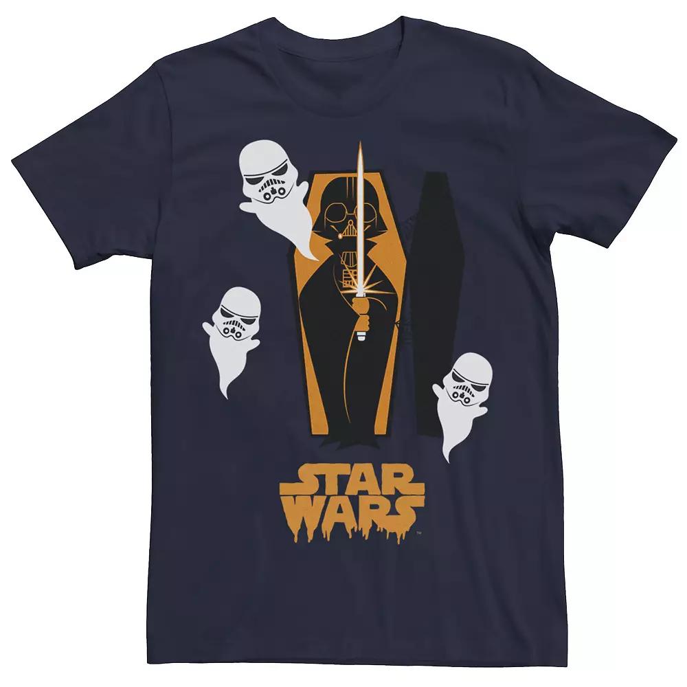 Men's Star Wars Darth Vader Coffin And Trooper Ghosts Tee,  Product Image