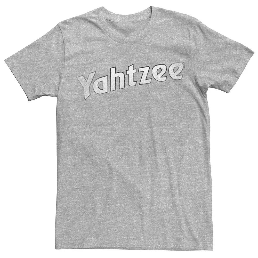Men's Yahtzee White Classic Distressed Logo Tee,  Product Image