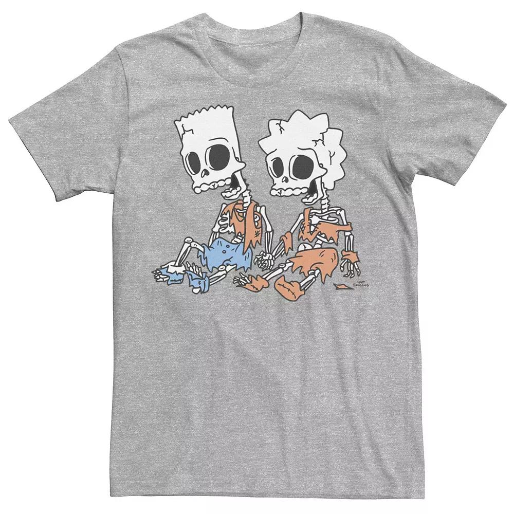 Men's The Simpsons Bart & Lisa Skeletons Tee,  Product Image