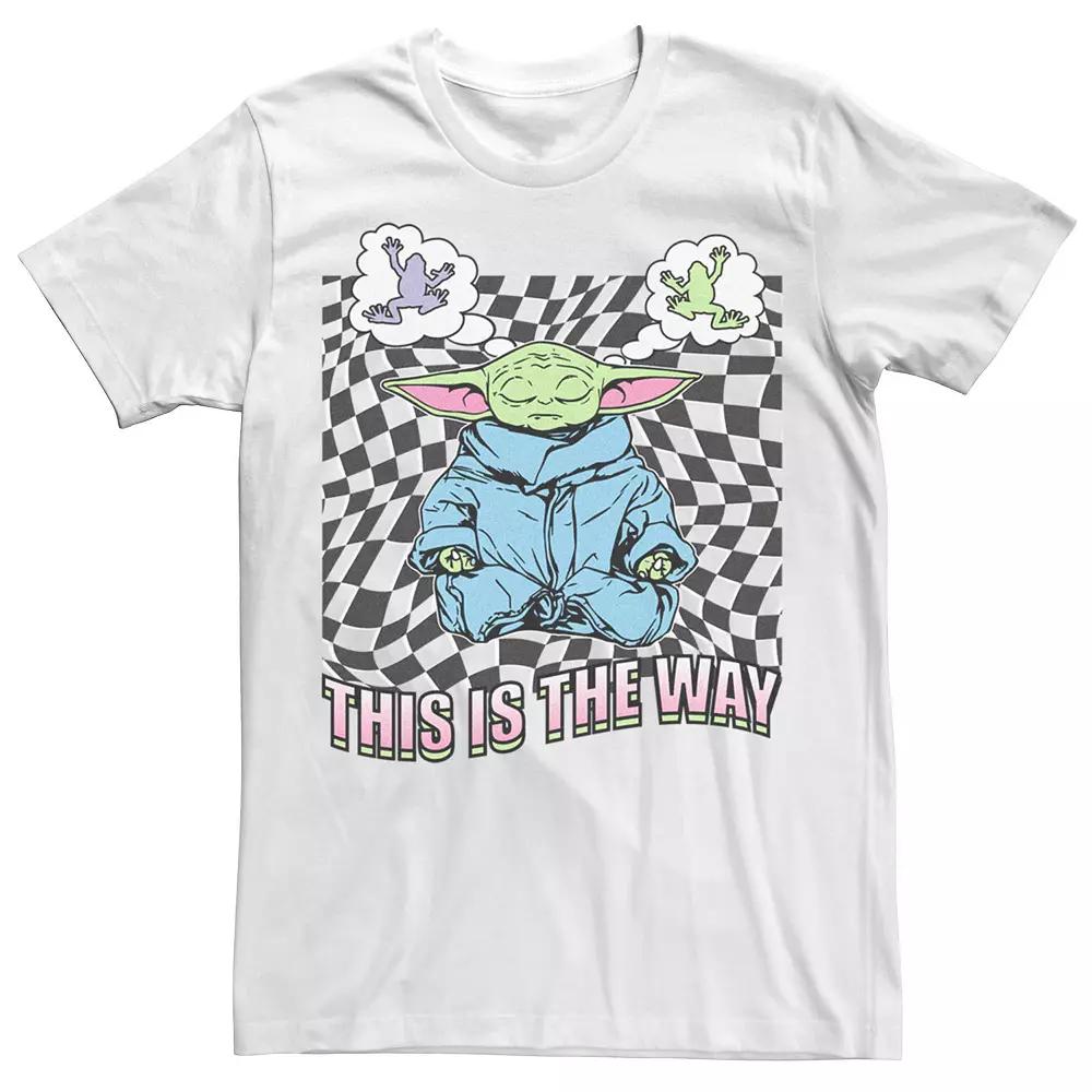 Men's Star Wars The Mandalorioan Grogu Frog Night Poster Tee,  Product Image