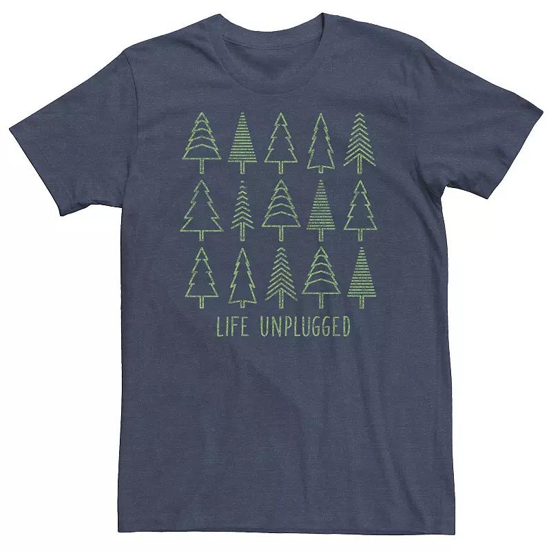 Big & Tall Fifth Sun "Life Unplugged" Line Art Tree Collage Tee, Men's,  Product Image