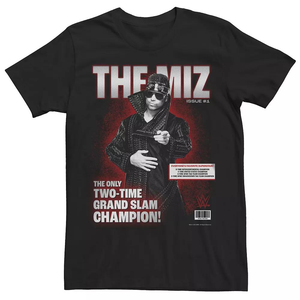 Men's WWE The Miz Magazine Cover Graphic Tee, Size: XL, Black Product Image
