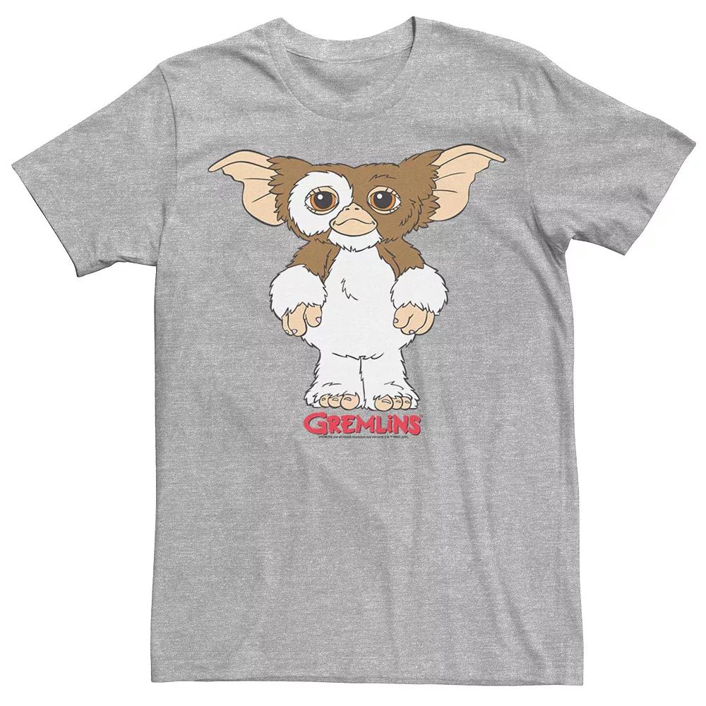 Men's Gremlins Gizmo Simple Portrait Tee, Size: Medium, Athletic Grey Product Image