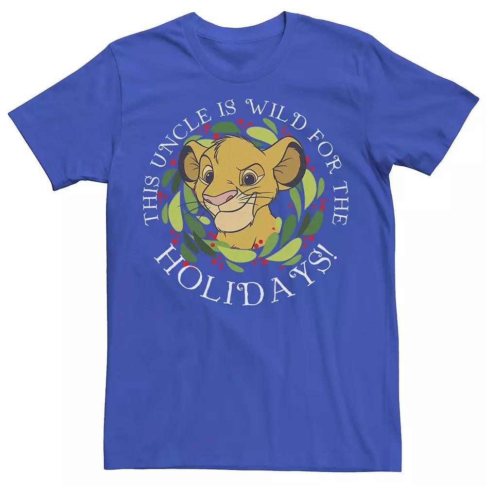 Disney's The Lion King Simba Uncle Wild Holidays Men's Tee,  Product Image