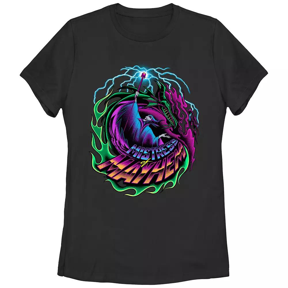 Disney Villains Sleeping Beauty Maleficent Mistress Of Mayhem Juniors' Graphic Tee, Girl's,  Product Image