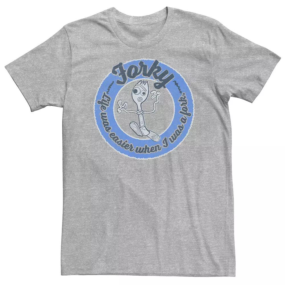 Big & Tall Disney / Pixar Toy Story 4 Forky Life Was Easier As A Fork Tee, Men's,  Product Image