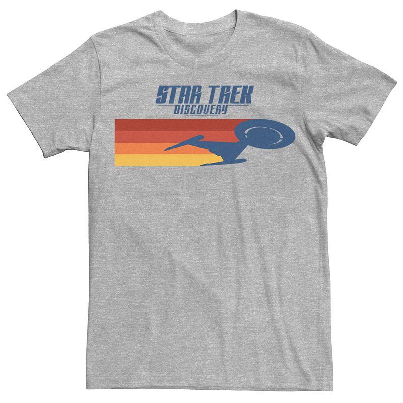 Men's Star Trek Discovery Fashion Graphic Tee, Size: XL, Athletic Grey Product Image