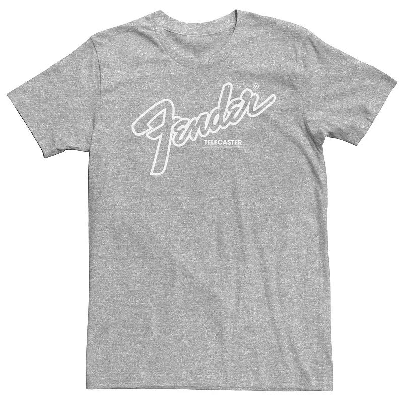 Big & Tall Fender Telecaster Logo Outline Tee, Men's,  Product Image