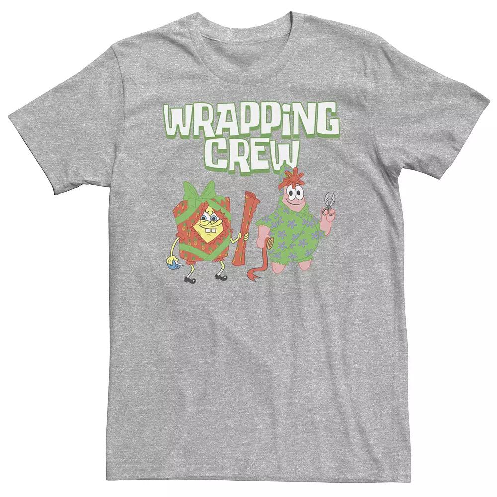 Big & Tall Nickelodeon SpongeBob SquarePants Patrick Warpping Crew Christmas Tee, Boy's,  Product Image