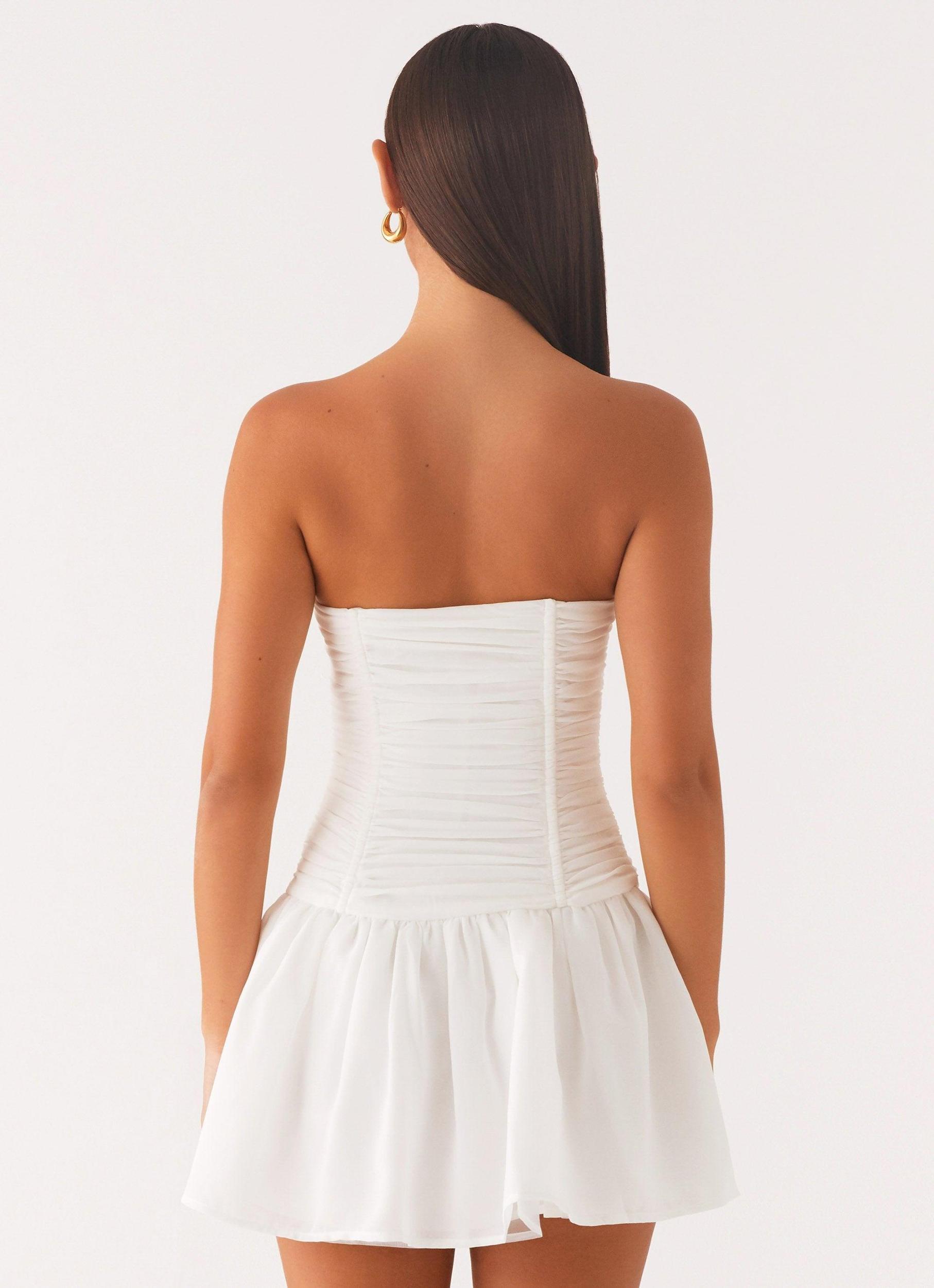 Meadow Dreams Mini Dress - White Product Image