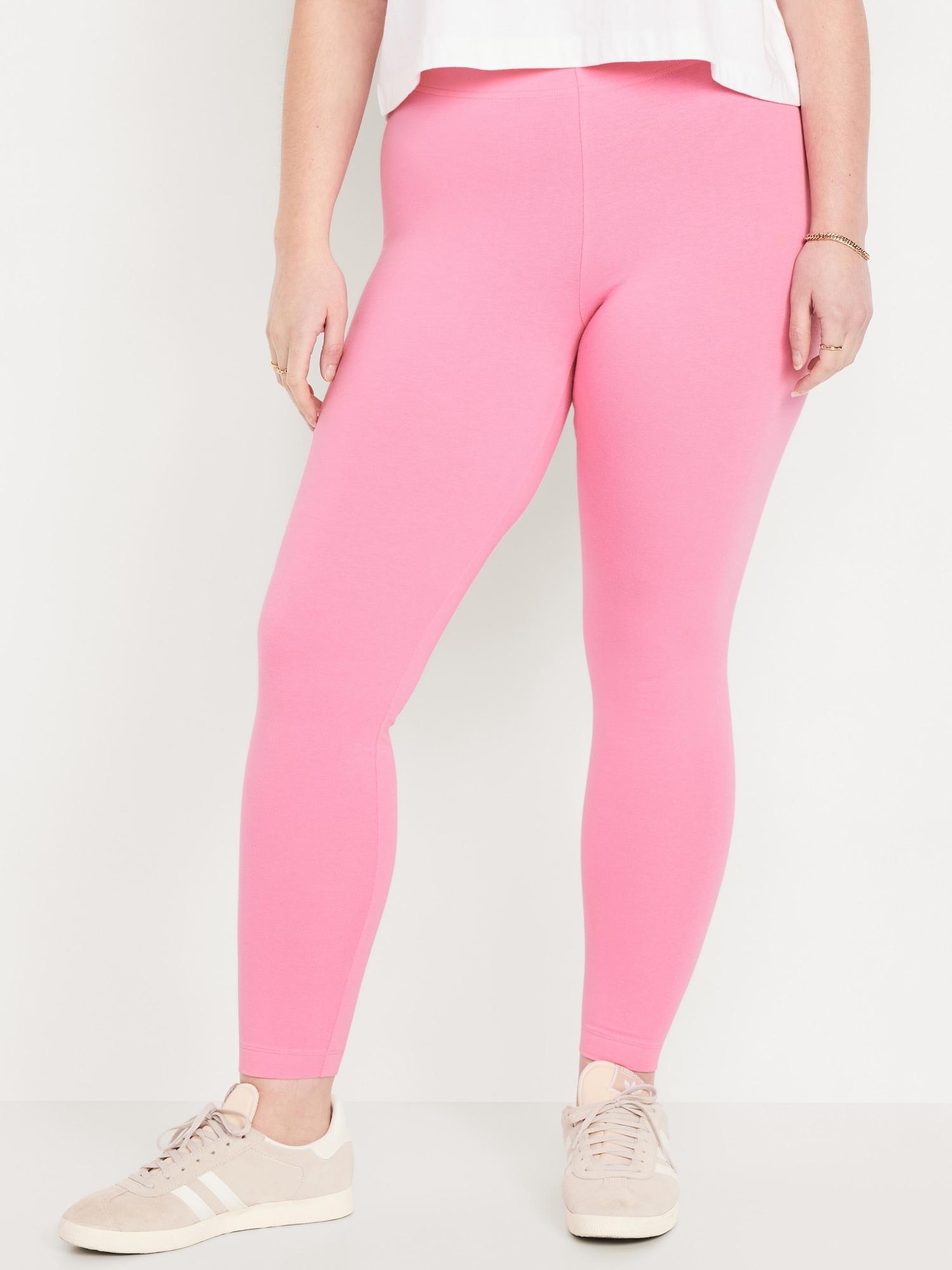 High-Waisted Jersey Fashion Layering Leggings Product Image