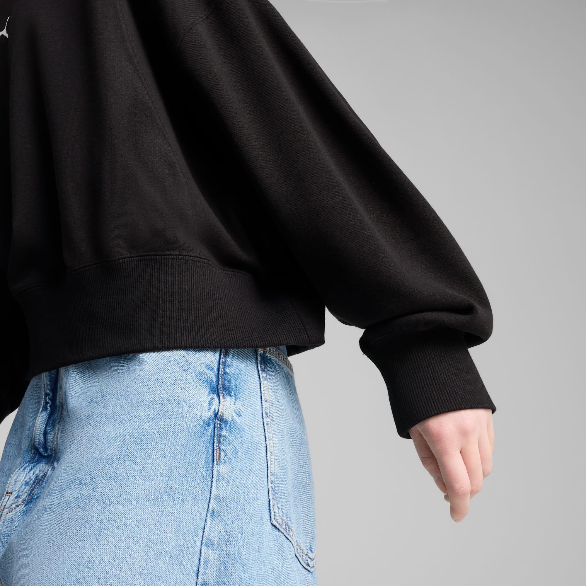 Wardrobe Essentials Women's Oversized Crew Sweatshirt Product Image