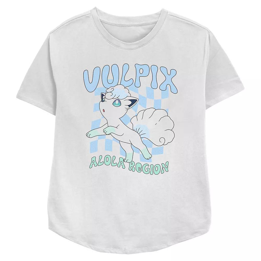 Women's Pokemon Vulpix Alola Region Relaxed Fit Graphic Tee,  Product Image