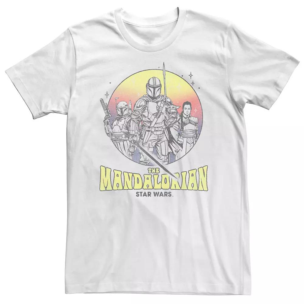 Big & Tall Star Wars: The Mandalorian Retro Style Portrait Tee, Men's,  Product Image