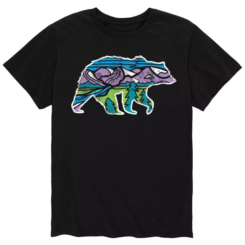 Men's Outdoor Scene Bear Tee,  Product Image