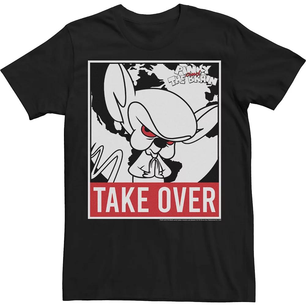 Men's Pinky And The Brain Take Over Poster Tee,  Product Image