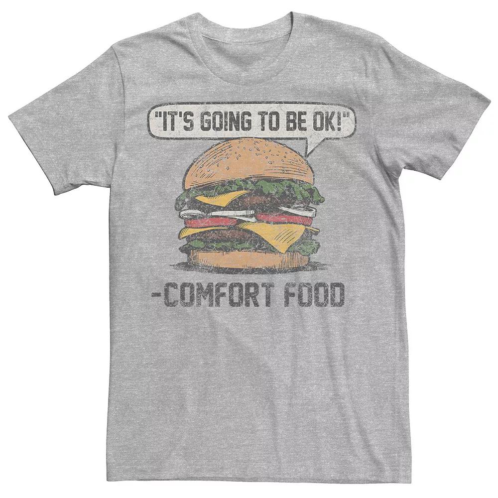 Men's Comfort Food Graphic Tee, Size: Large, Athletic Grey Product Image