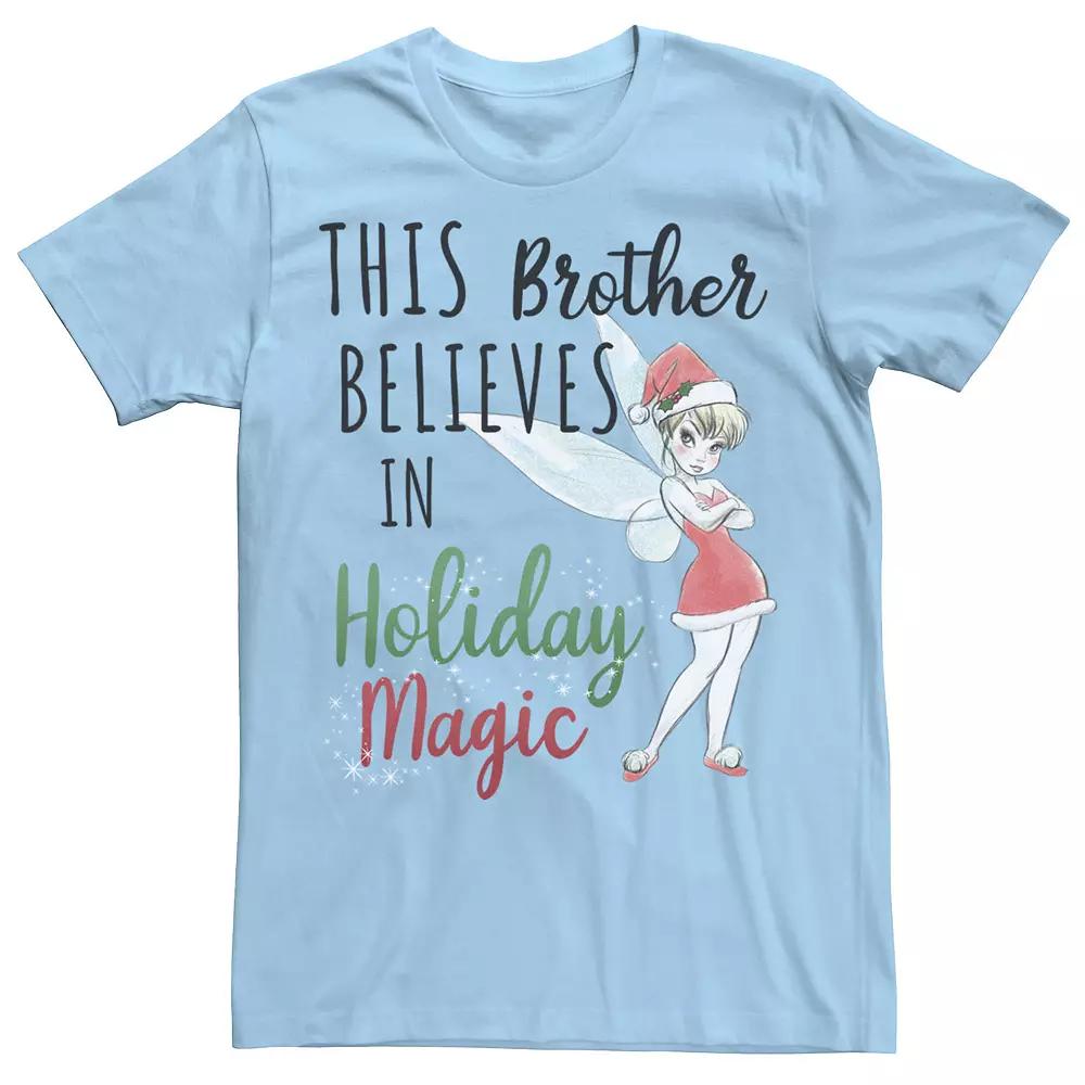 Disney's Peter Pan Christmas Tinker Bell Holiday Magic Brother Men's Tee,  Product Image