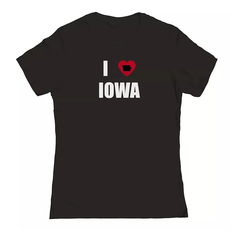 Junior's I Heart Iowa Graphic Tee, Women's,  Product Image