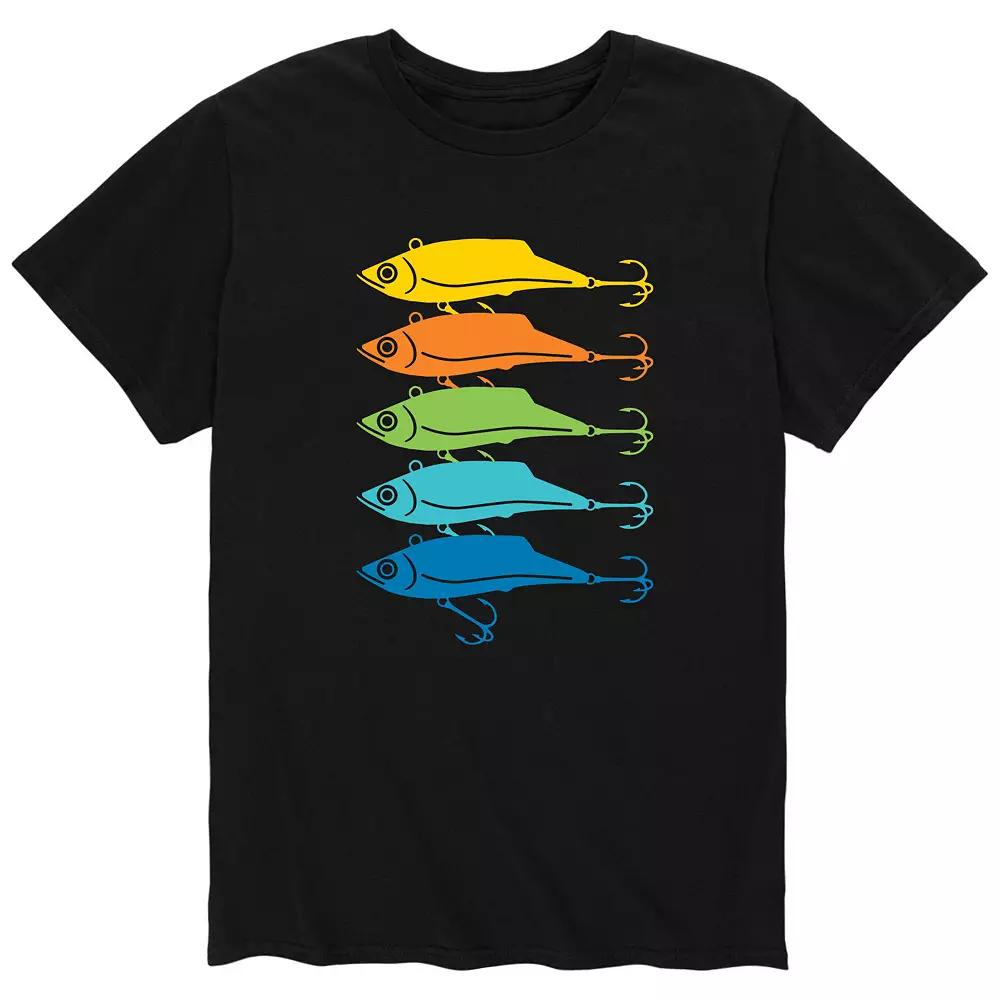 Men's Rainbow Fishing Lures Tee,  Product Image