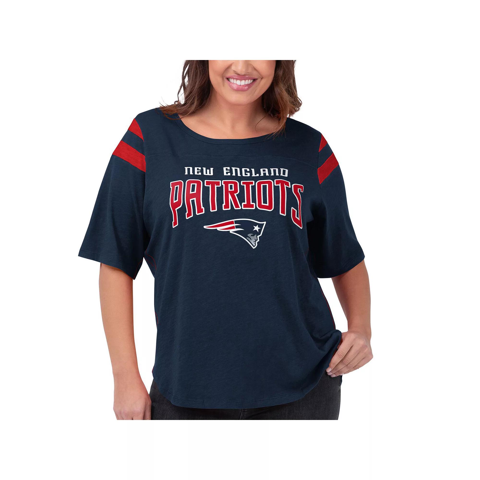 Women's G-III 4Her by Carl Banks Navy New England Patriots Plus  Product Image