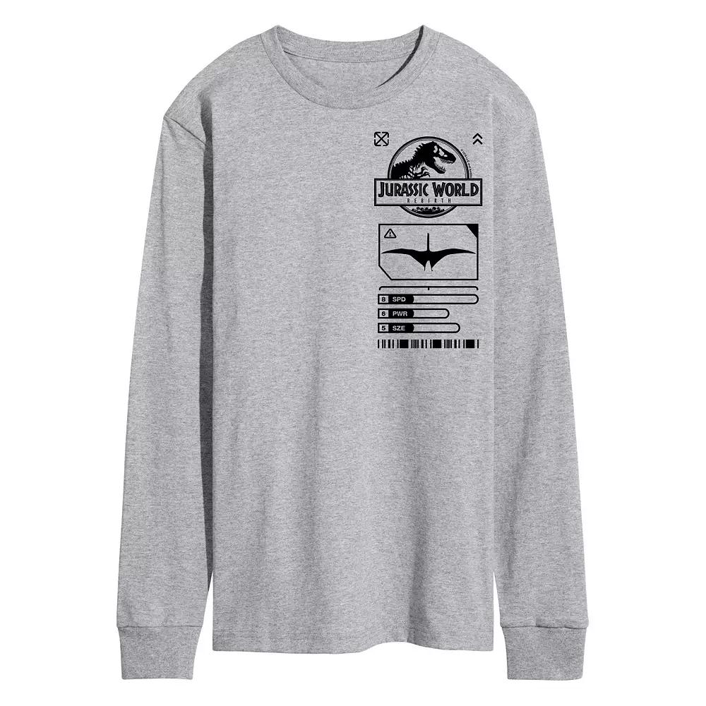 Men's Jurassic World Rebirth Icons Long Sleeve Graphic Tee,  Product Image