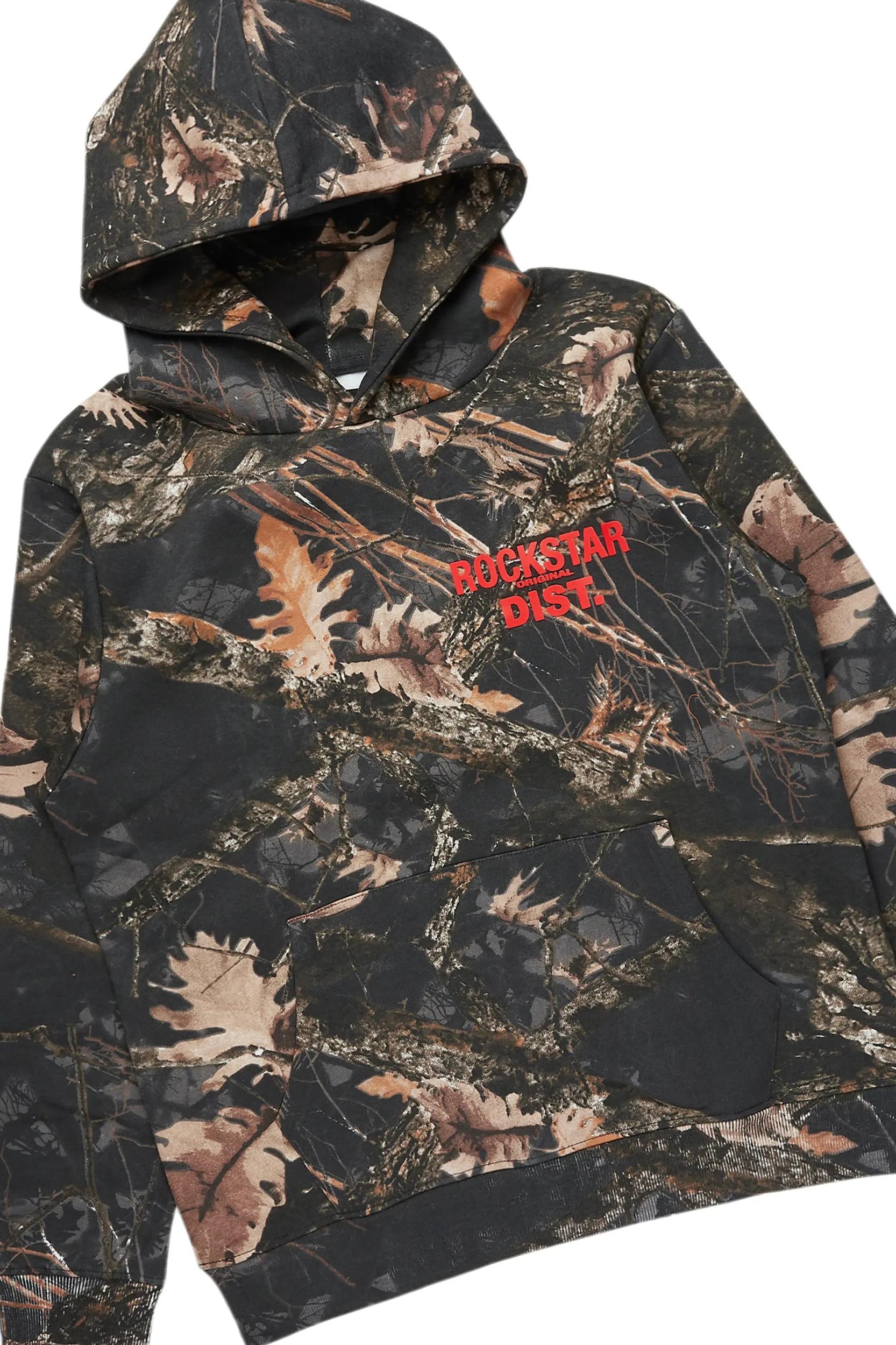 Tabby Black Graphic Stacked Flare Track Set Male Product Image