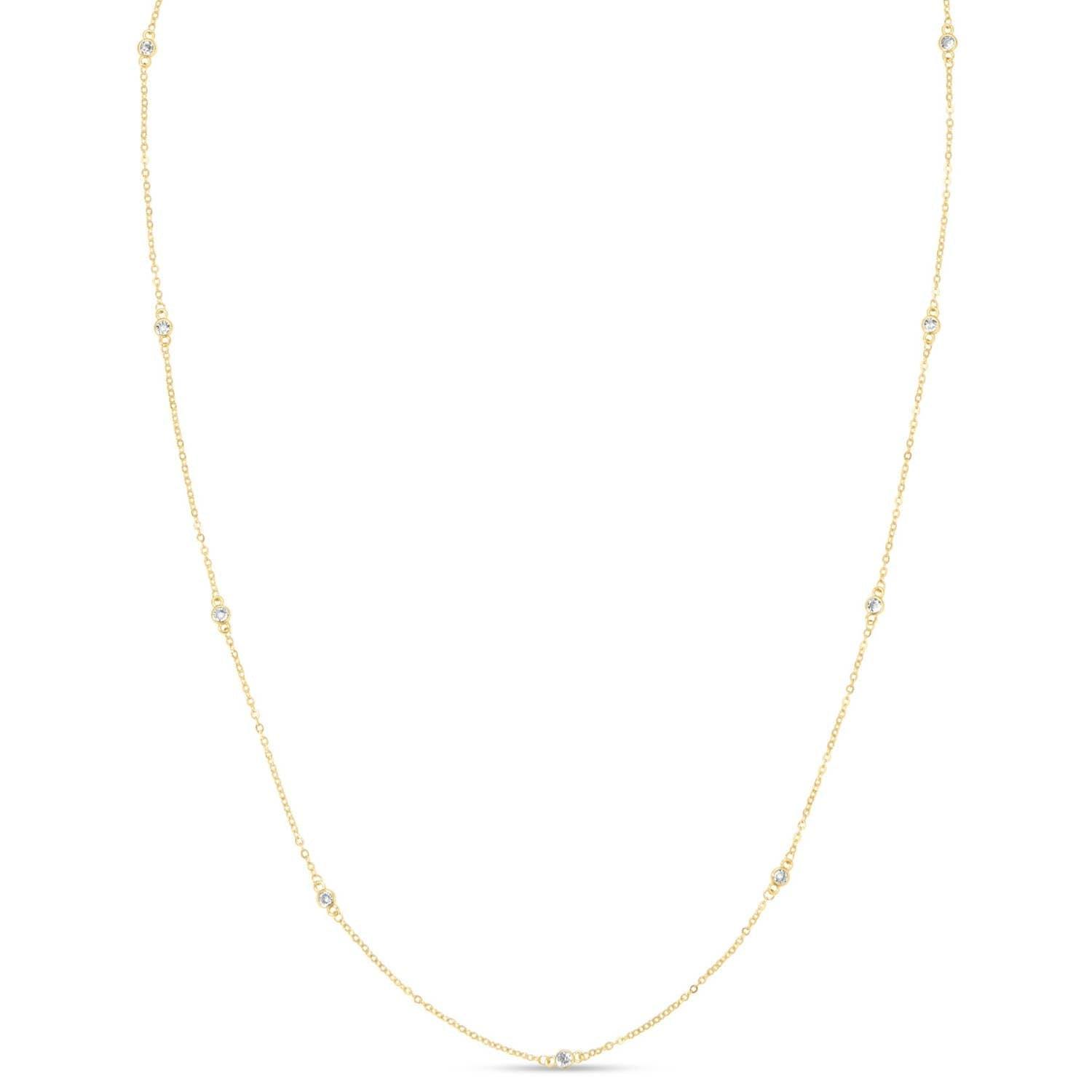 Cubic Zirconia Accented Necklace Product Image