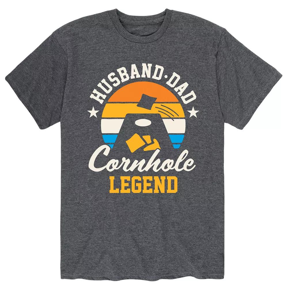 Men's Husband Dad Cornhole Legend Tee,  Product Image