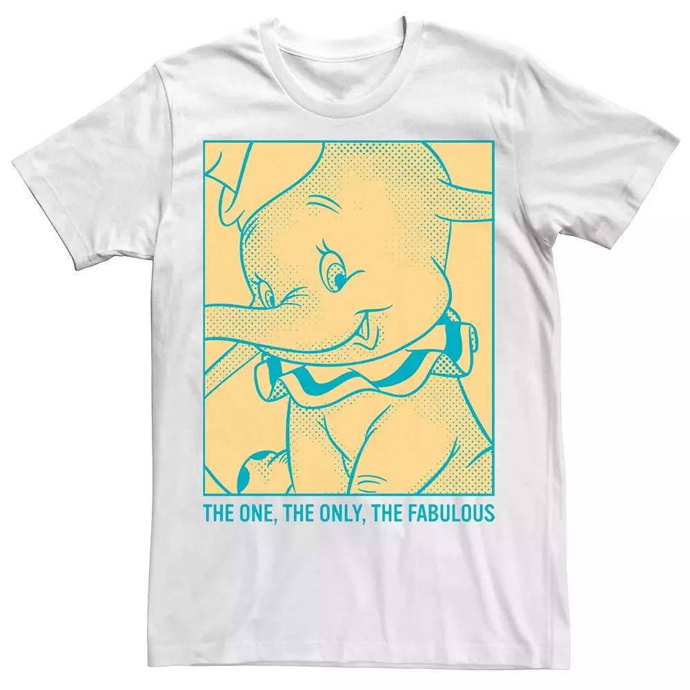 Disney's Dumbo The One The Only The Fabulous Retro Poster Men's Tee,  Product Image